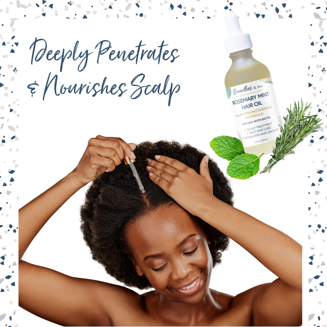 Bundles & Bits Rosemary Hair Oil, Scalp Treatment