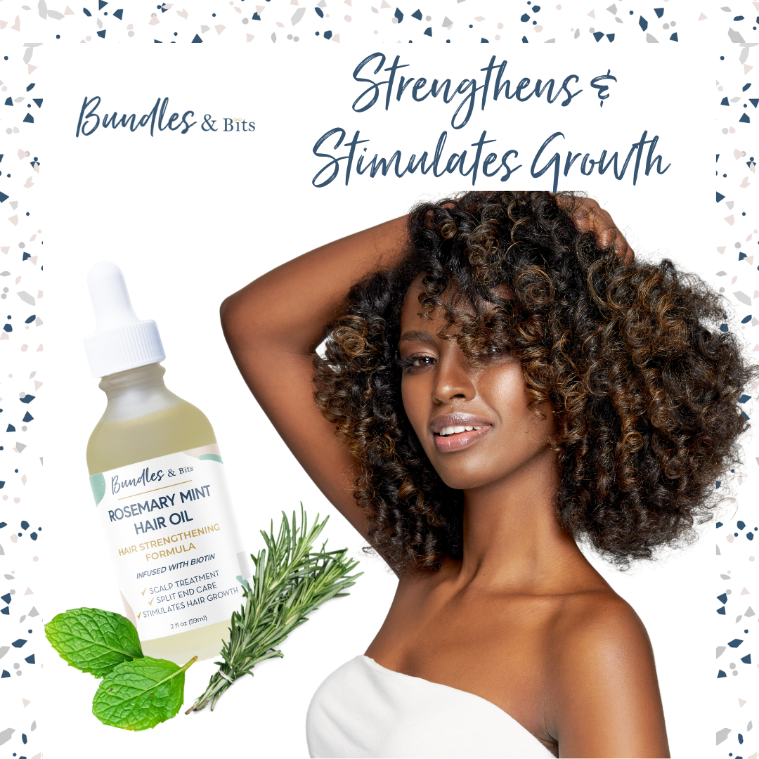 Bundles & Bits Rosemary Hair Oil for Hair Growth
