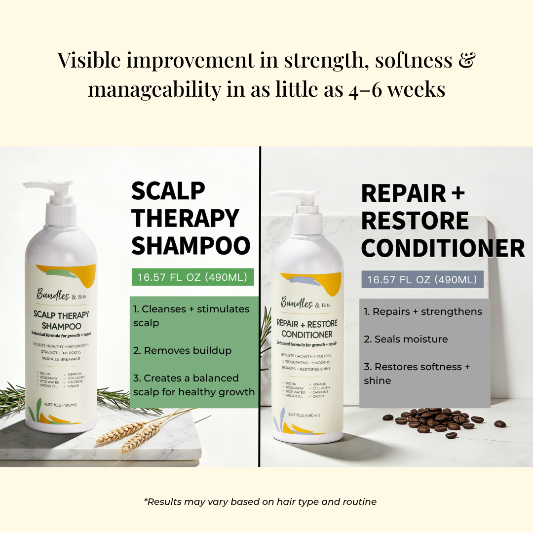 Scalp Therapy Shampoo & Conditioner Set - Anti-Thinning Hair Growth System