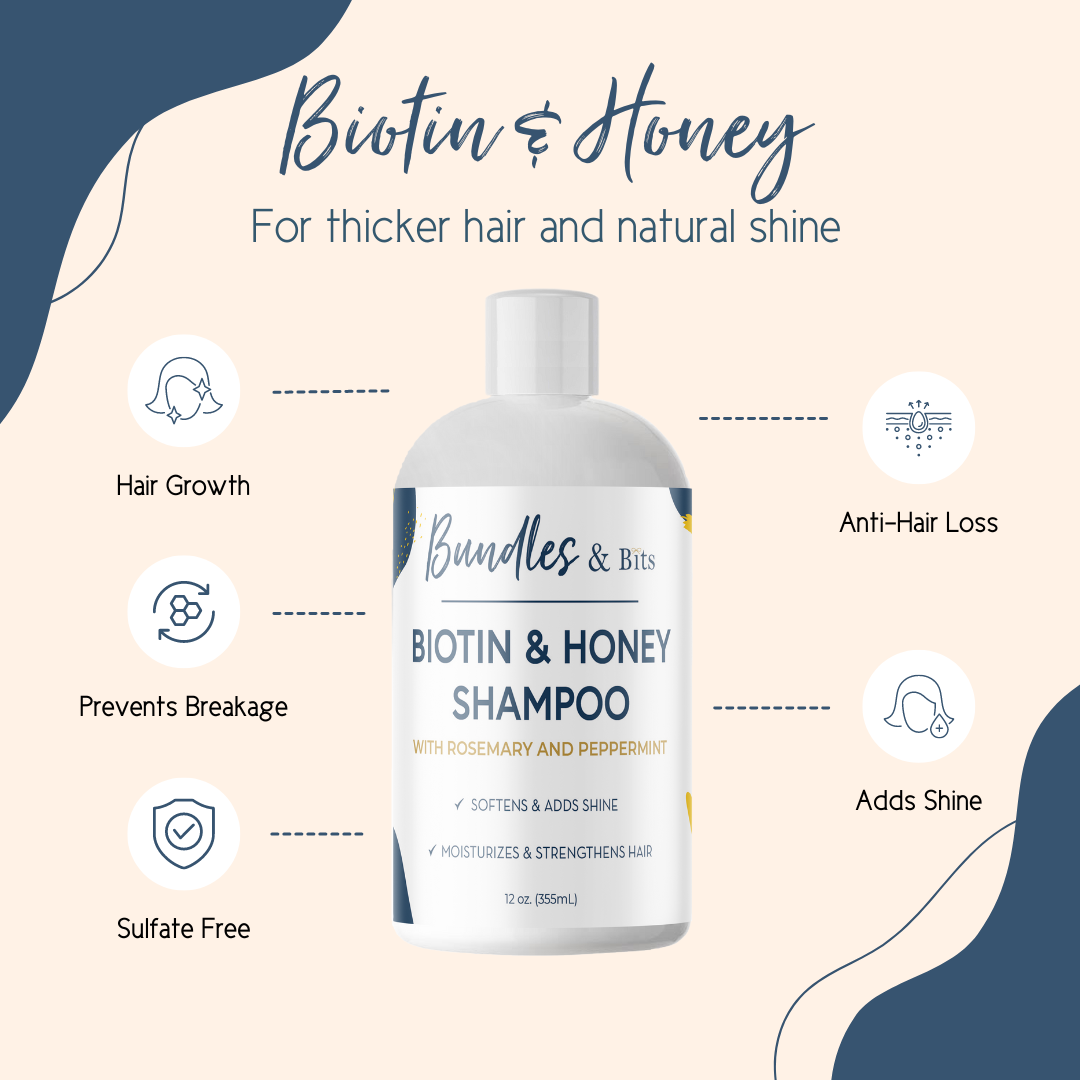 Bundles & Bits Biotin Shampoo & Conditioner, Benefits