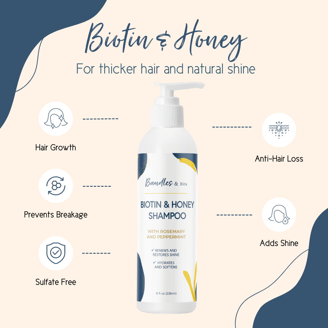 Biotin & Honey Shampoo and Conditioner Hair Care Products_Benefits