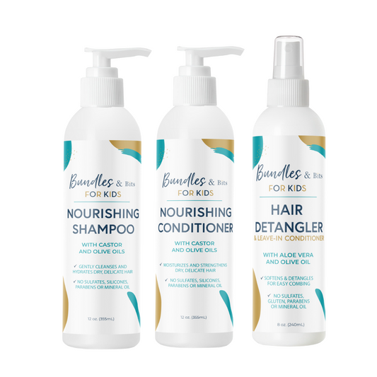 KIDS Shampoo, Conditioner and Leave-in Detangler Spray