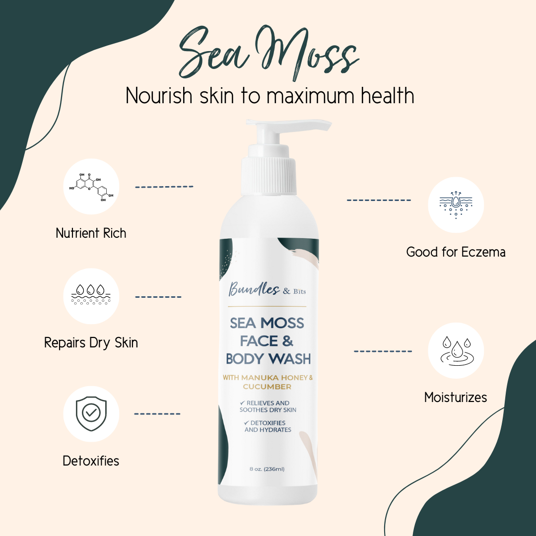 Sea Moss Face & Body Wash Body Care Products_Benefits